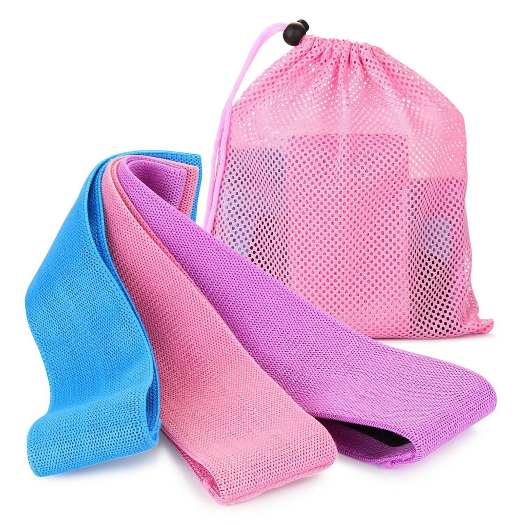 3-Piece: Resistance Loop Bands Hip Legs Training Set