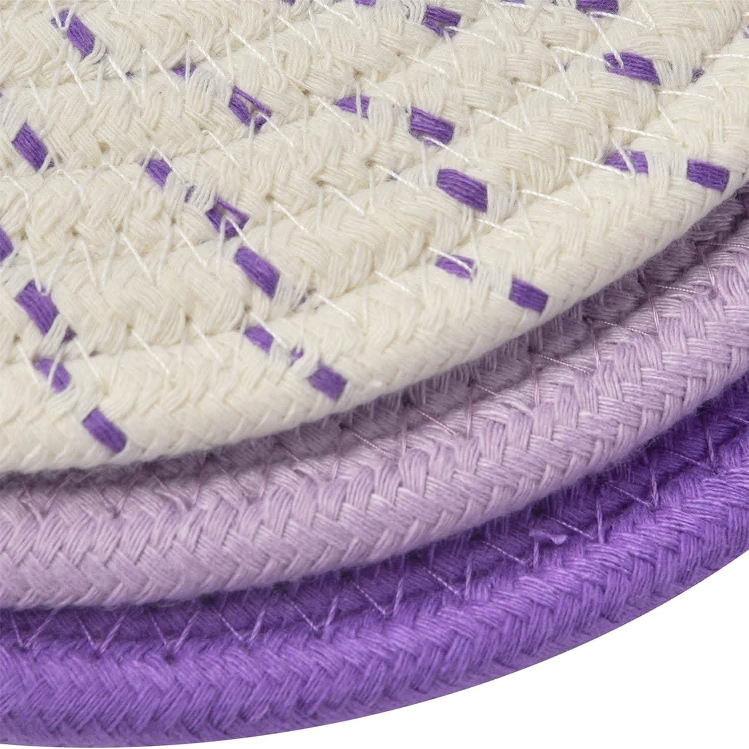 3-Piece Set: 100% Pure Cotton Thread Weave Hot Pot Holders