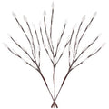 3-Piece Set: 60 LED Solar Garden Lights Tree Branch Leaf Shape Lamp