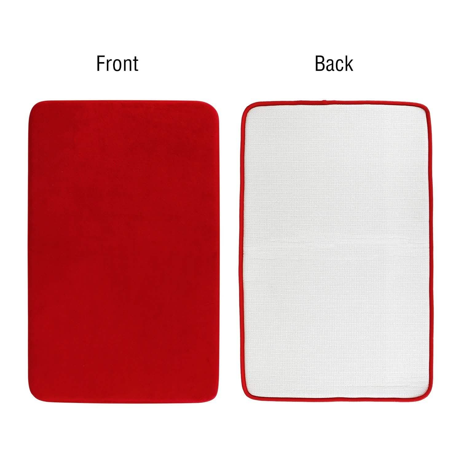 3-Piece Set: Bathroom Rug Set Plush Velvet Bath Carpet