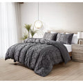 3-Piece Set: Bibb Home Tufted Clipped Duvet Cover