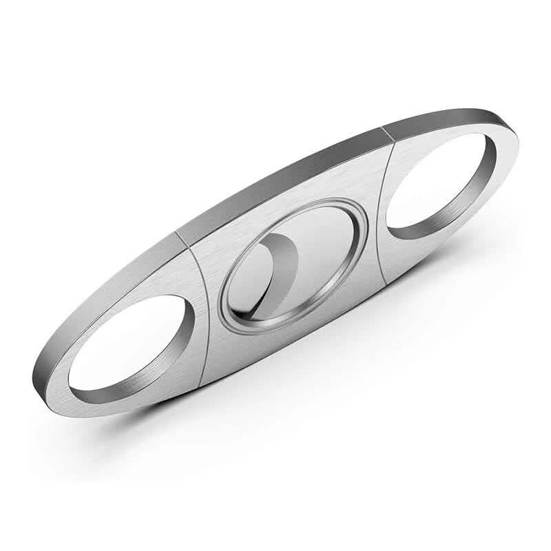 3-Piece Set: Cigar-Holding Whiskey Glasses with Cigar Cutter