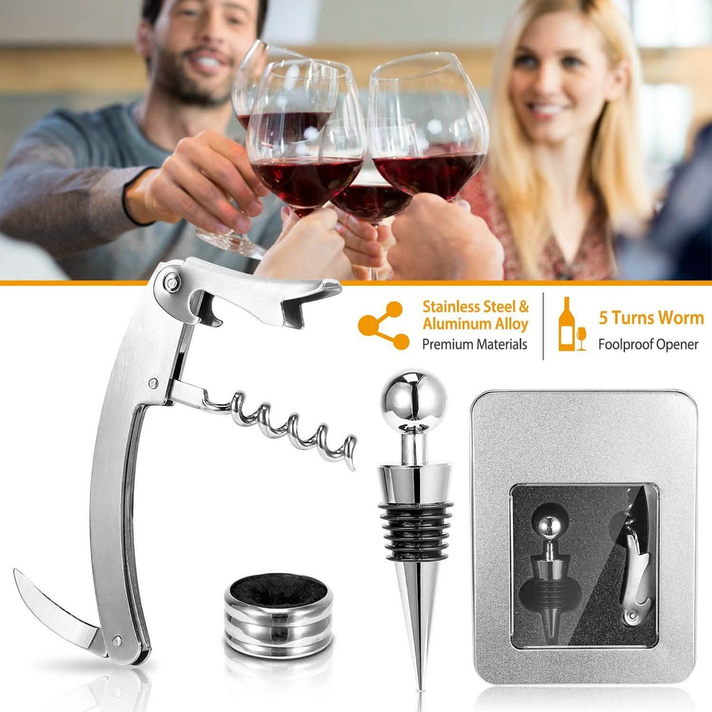 3-Piece Set: Corkscrew Bottle Opener Set