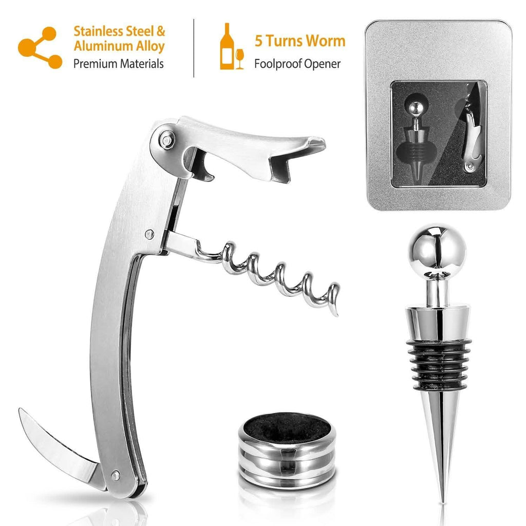 3-Piece Set: Corkscrew Bottle Opener Set
