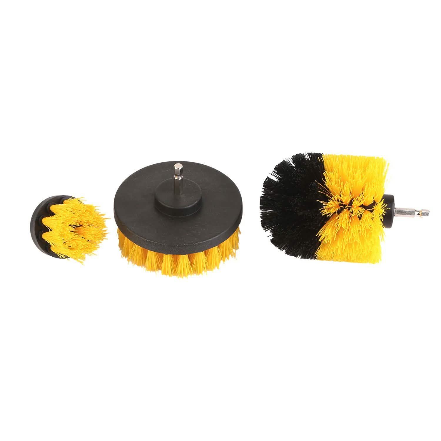 3-Piece Set: Drill Brush Power Scrubber