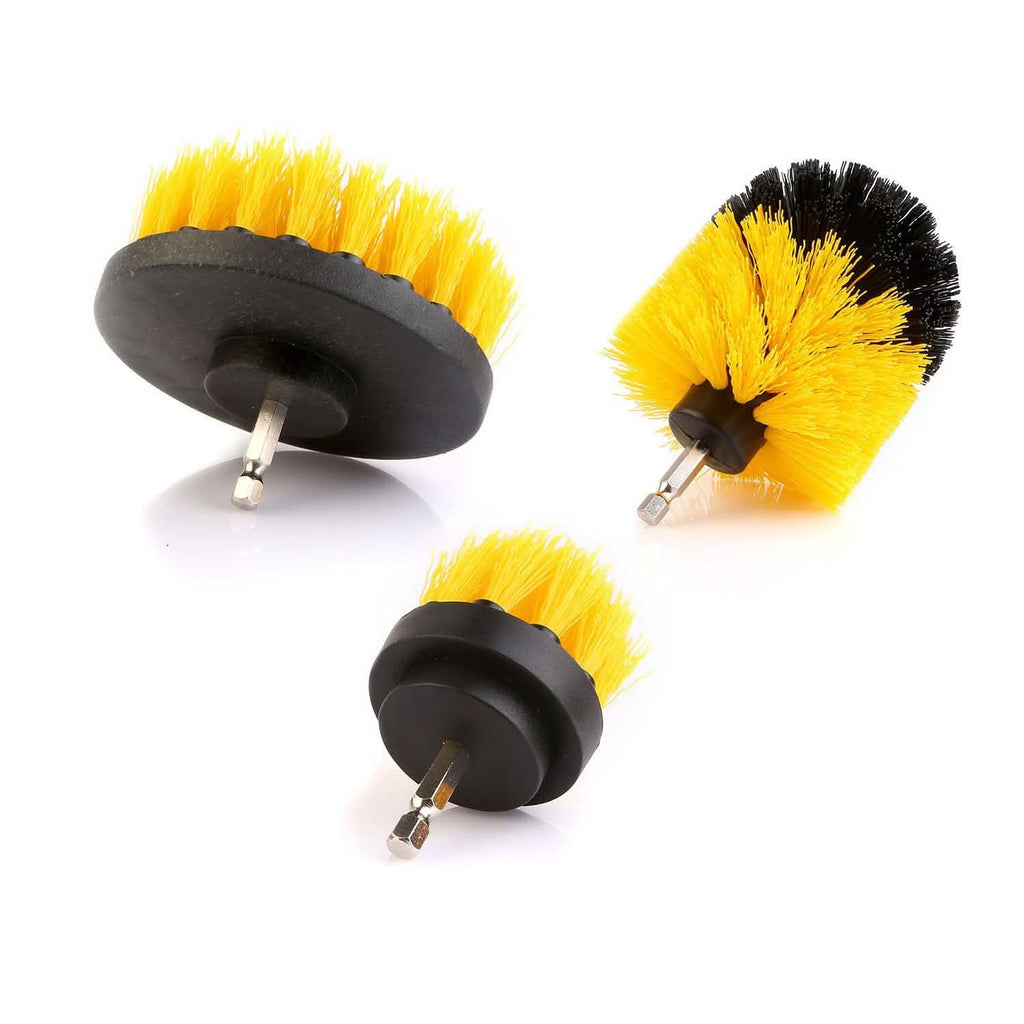 3-Piece Set: Drill Brush Power Scrubber