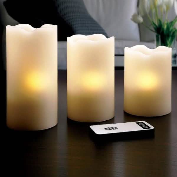 3-Piece Set: LED Flicker Candles