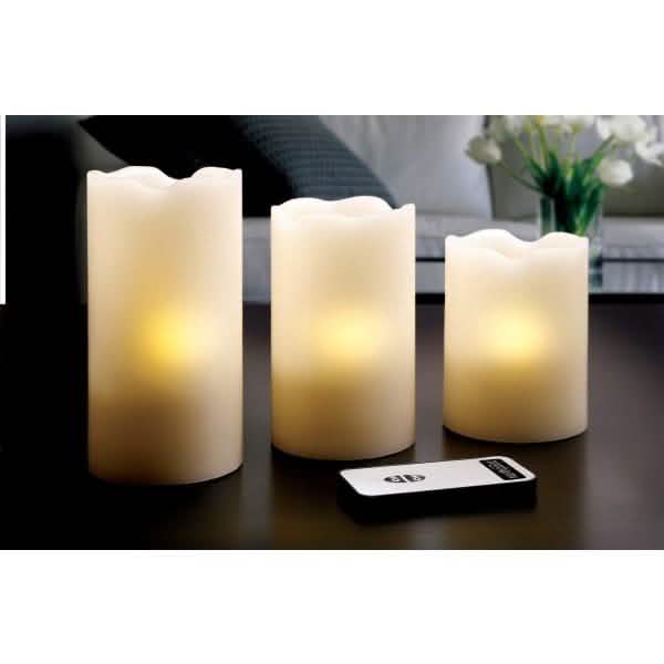 3-Piece Set: LED Flicker Candles