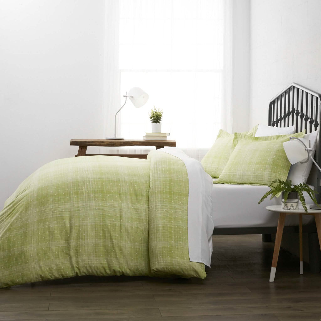 3-Piece Set: Polkadot Patterned Duvet Cover