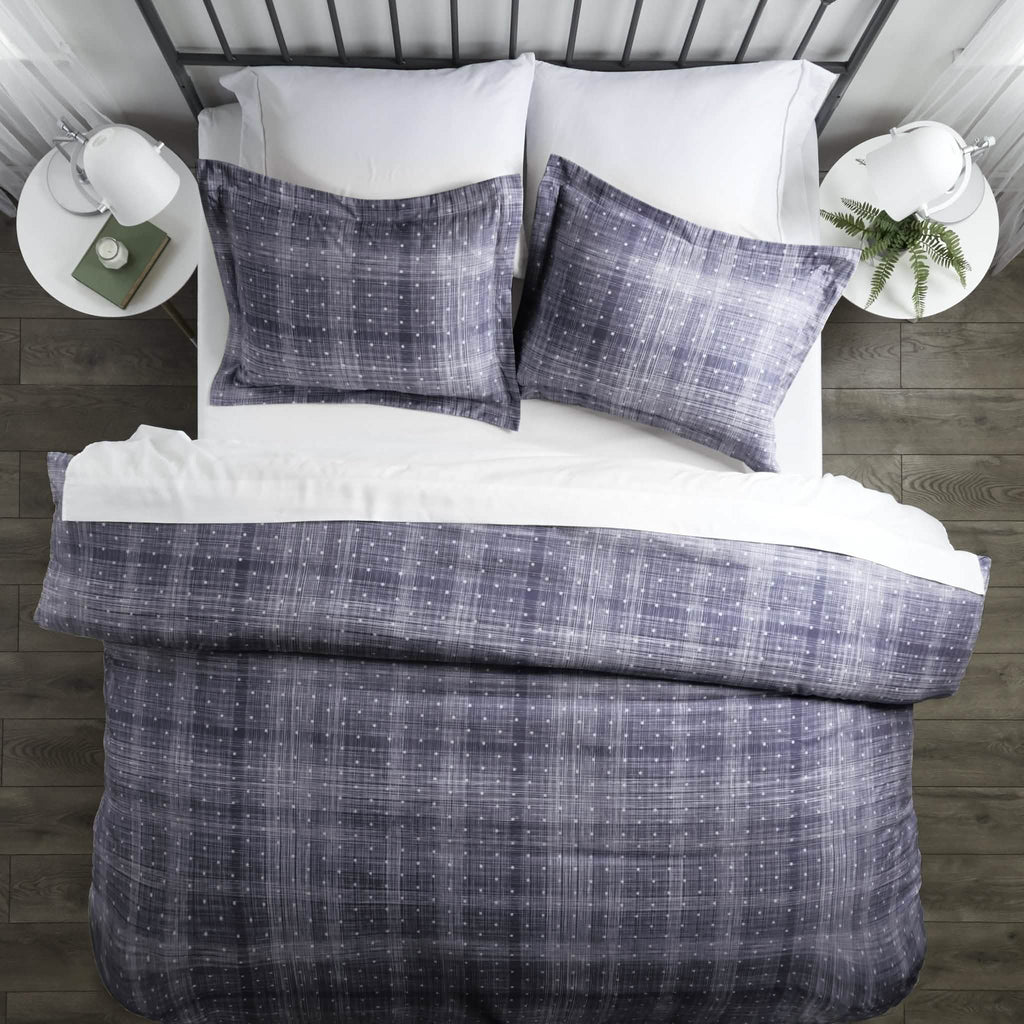3-Piece Set: Polkadot Patterned Duvet Cover