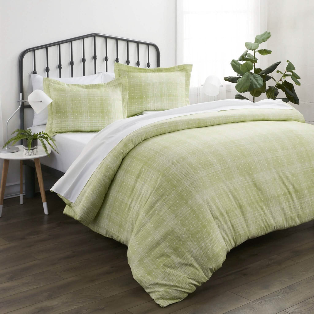 3-Piece Set: Polkadot Patterned Duvet Cover