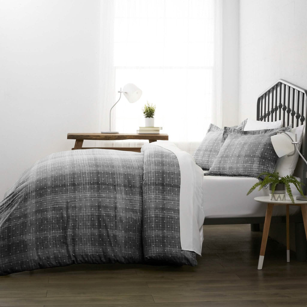 3-Piece Set: Polkadot Patterned Duvet Cover