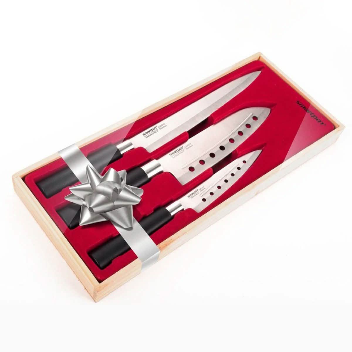 3-Piece Set: Smart Pan Stainless Steel Kitchen Knives