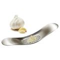 3-Piece Set: Stainless Steel Garlic Crusher Press and Peeler with Cleaning Brush