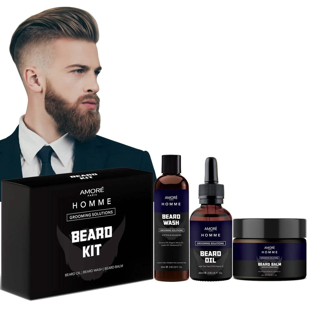 3-Piece Set: Ultimate Beard Care And Grooming Kit