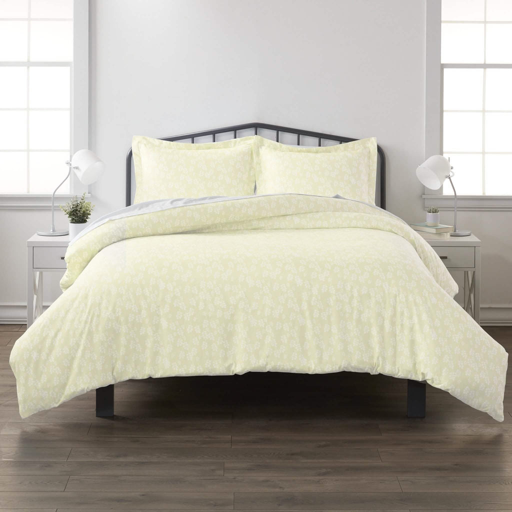 3-Piece Set: Wheatfield Patterned Duvet Cover Set