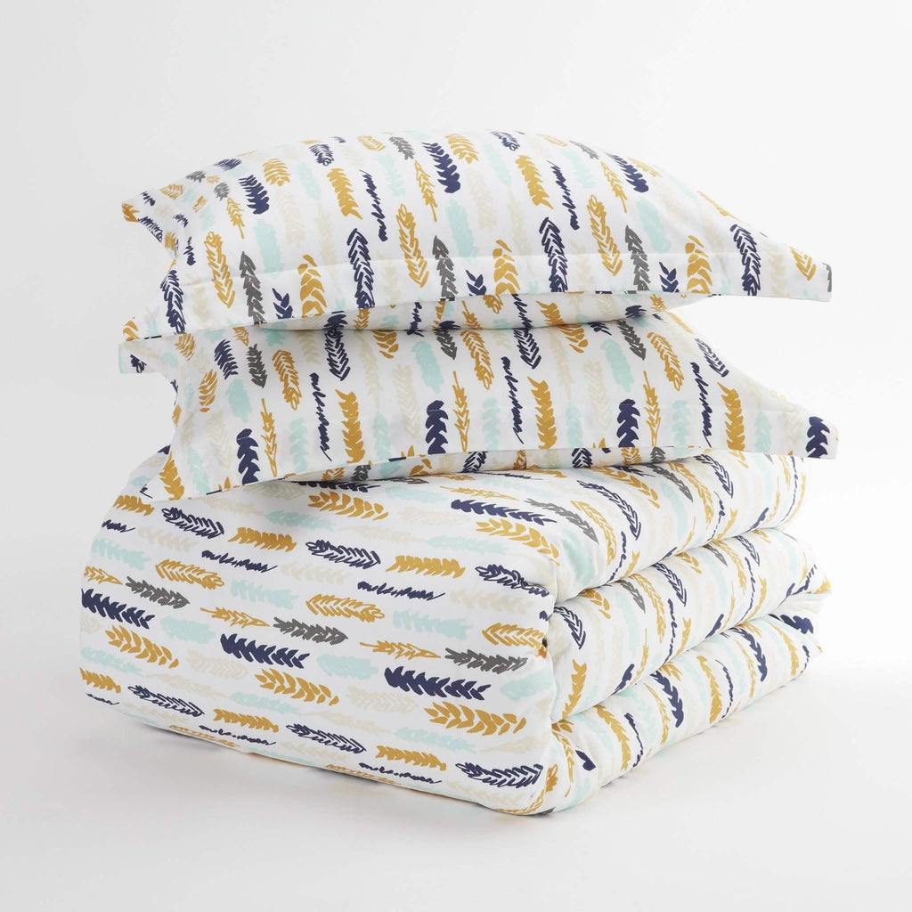 3-Piece: Wings Patterned Duvet Cover Set