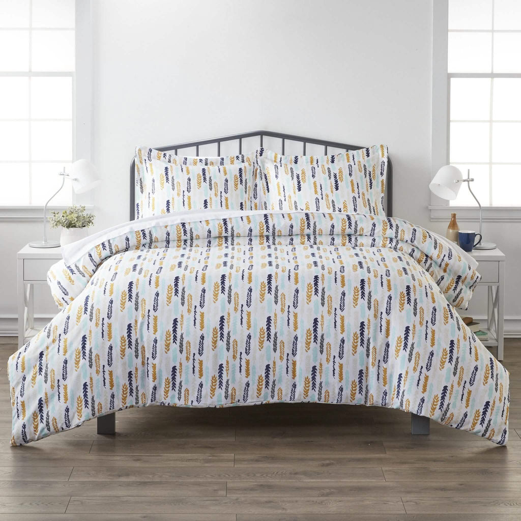 3-Piece: Wings Patterned Duvet Cover Set