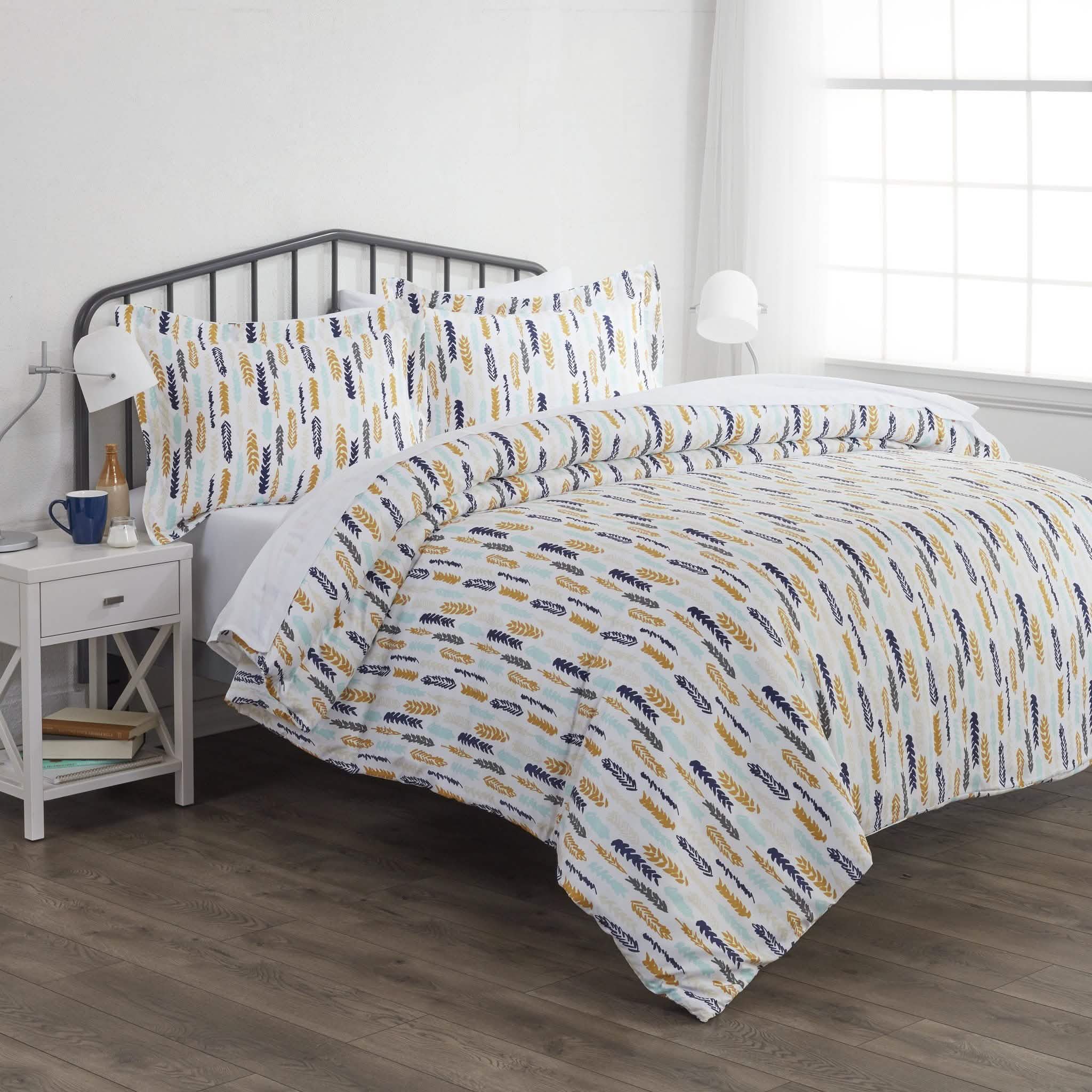 3-Piece: Wings Patterned Duvet Cover Set