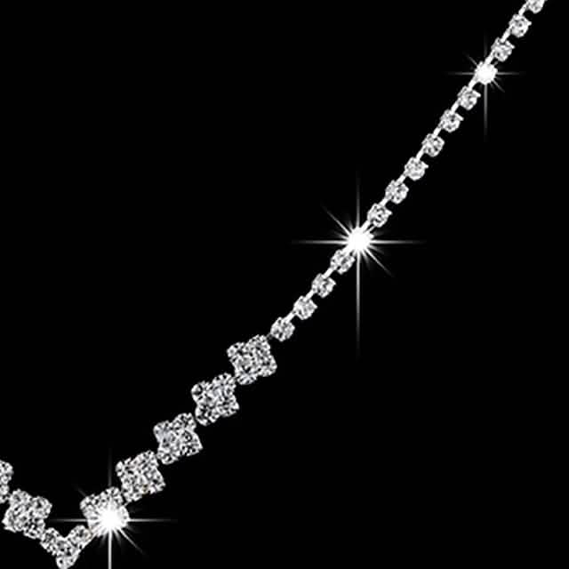 3-Piece: Women's Diamond Cubic Zirconia Necklace Earrings Set