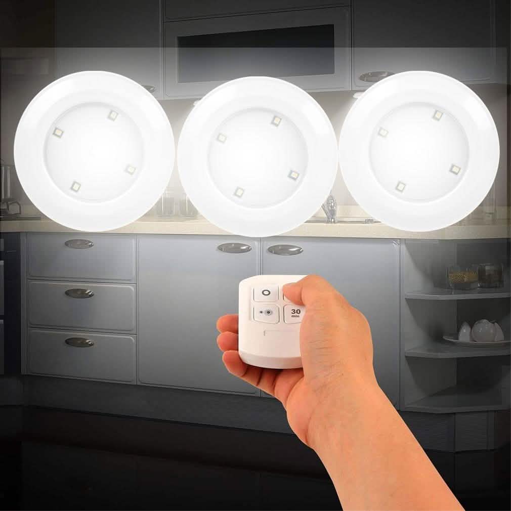3-Pieces: LED Night Cordless Battery Powered