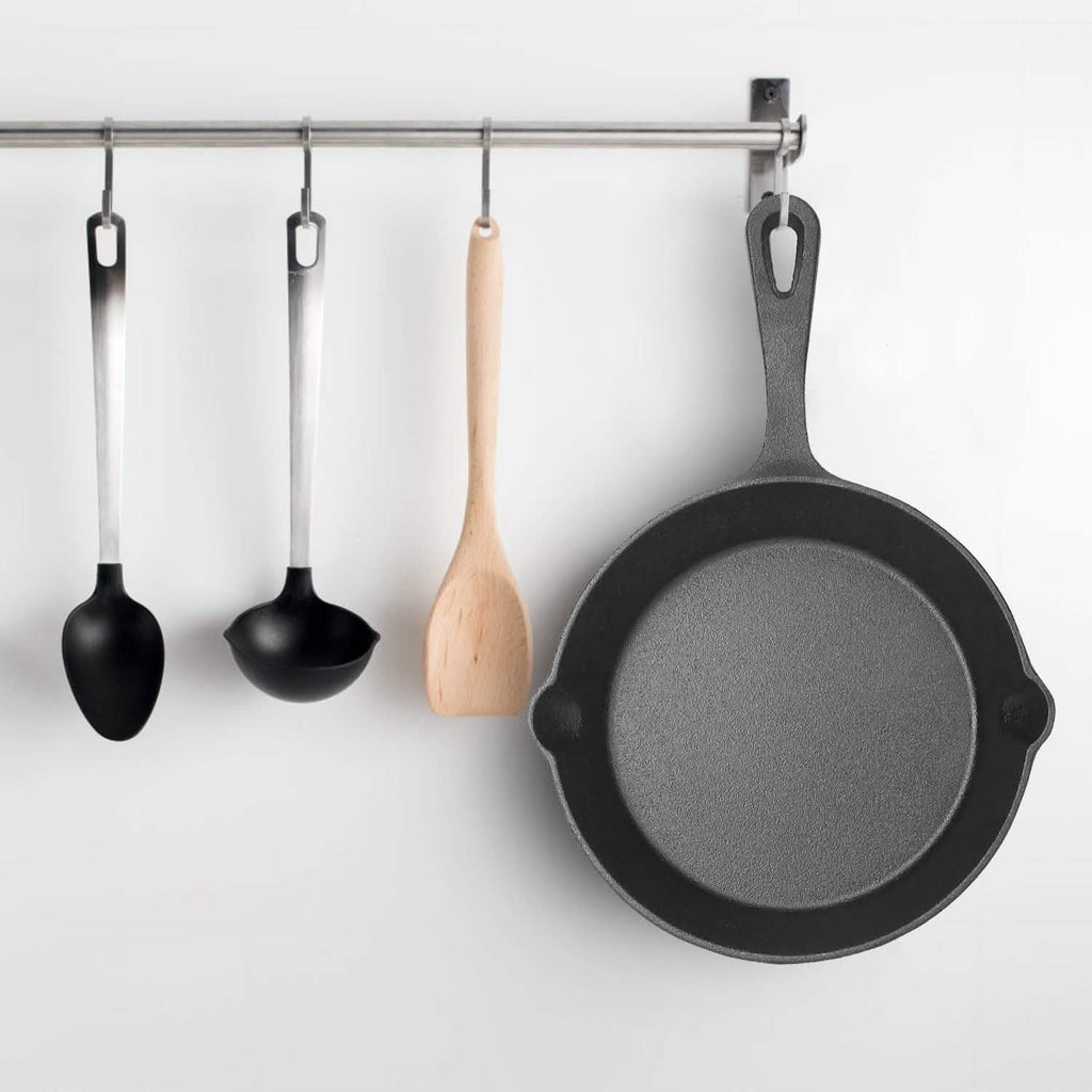 3-Pieces: Pre-Seasoned Cast Iron Skillet