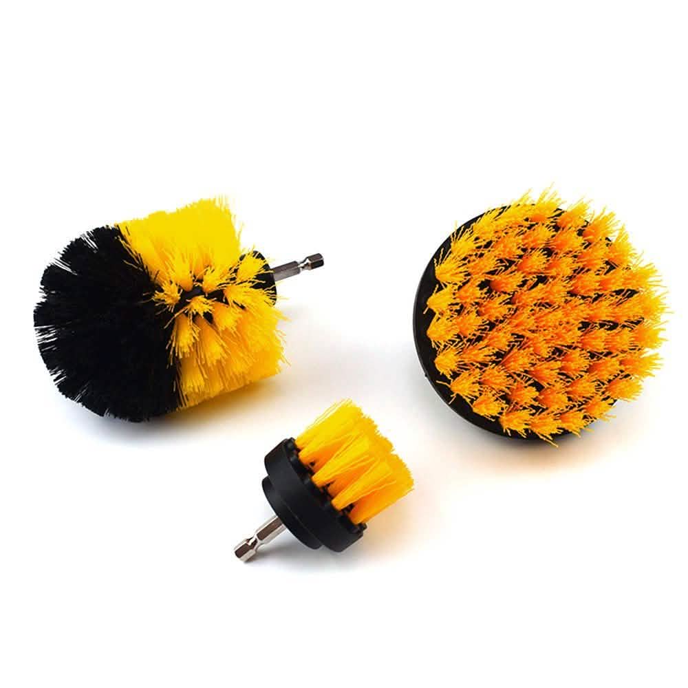 3-Pieces Set: Power Scrubber Brush Set Drill Scrubber Cleaning Brush