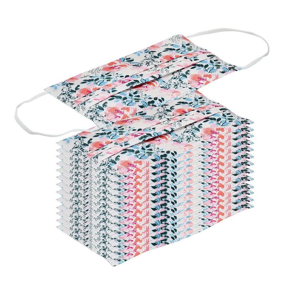 3-Ply Disposable Floral Mask