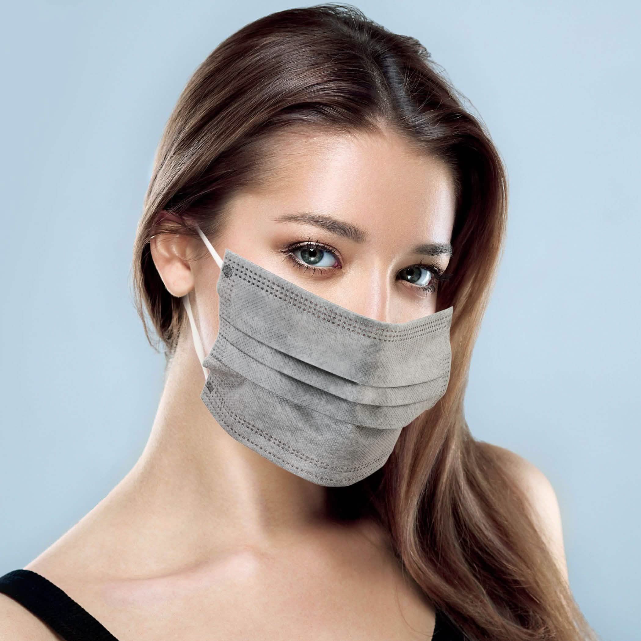 3-Ply Disposable Gray Face Mask