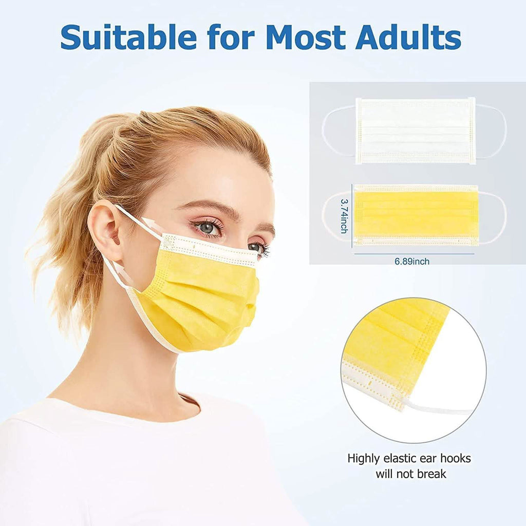 3-Ply Non-Woven Cup Dust Disposable Face Masks with Elastic Earloop