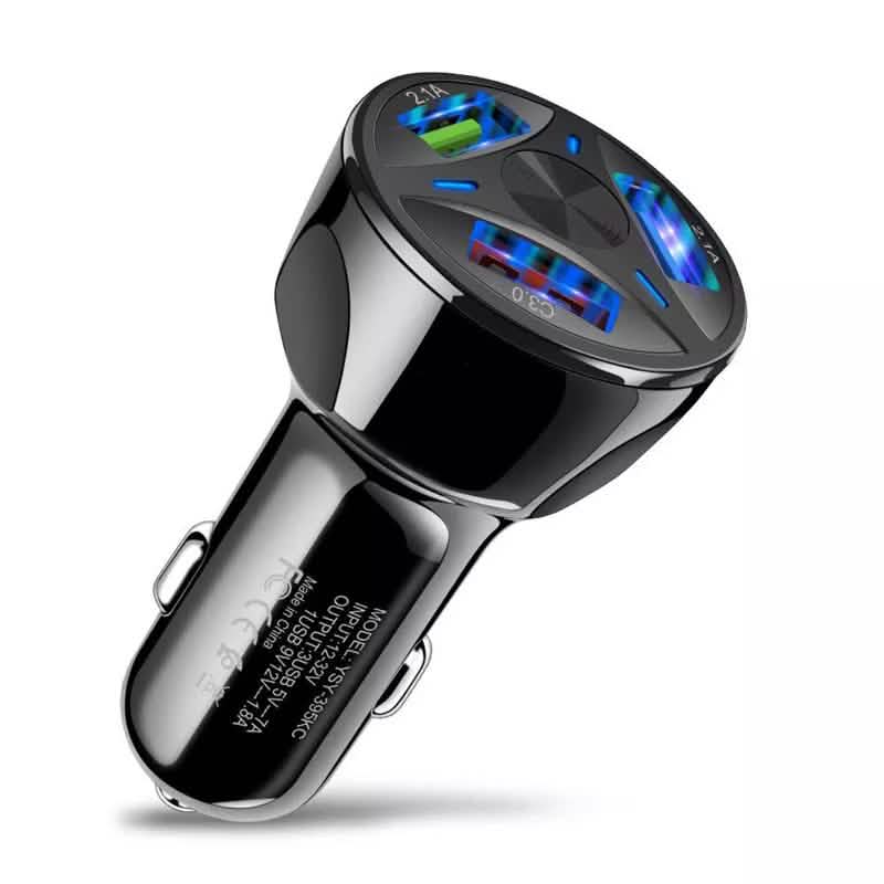 3-Port LED Car Charger