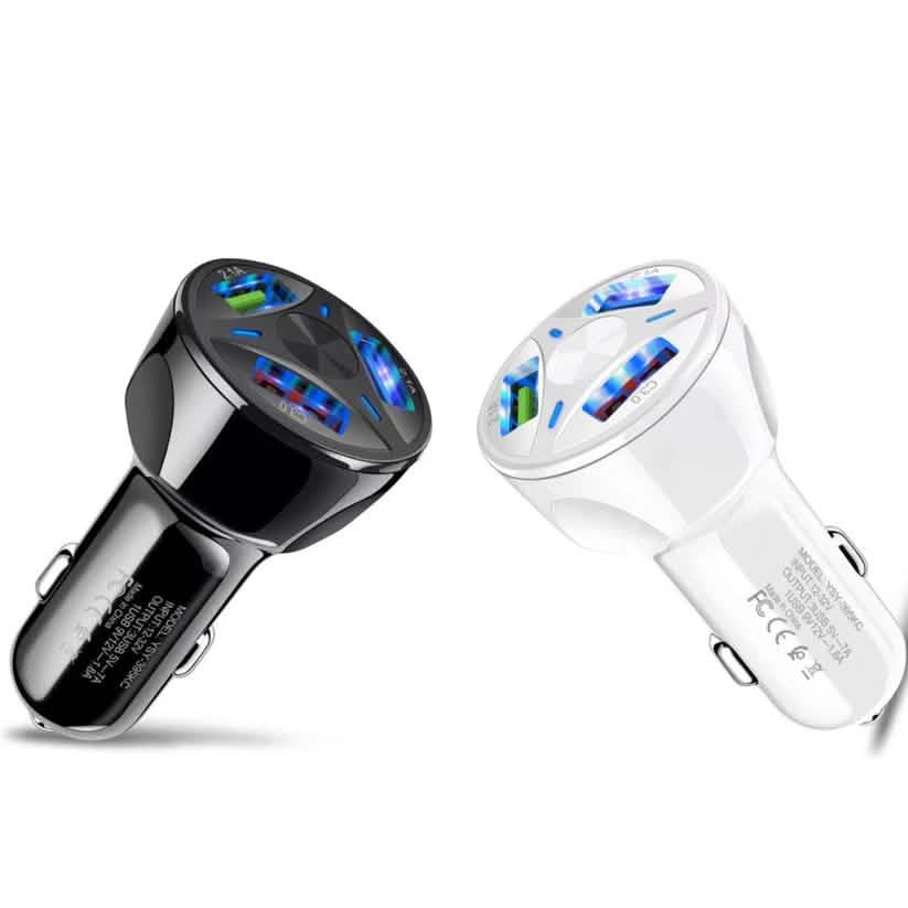 3-Port LED Car Charger
