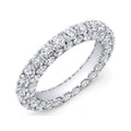 3-Row Cubic Zirconia Eternity Ring