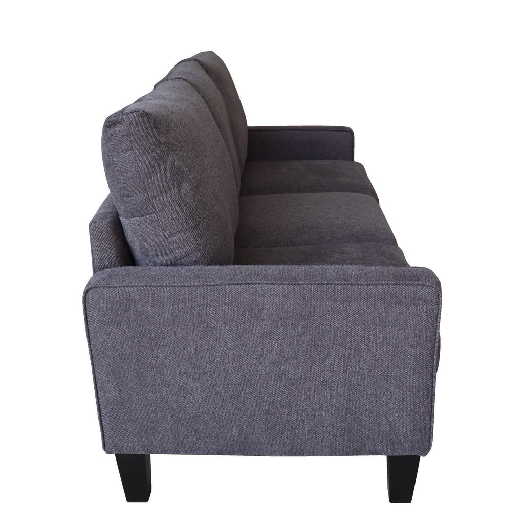 3-Seat Sofa for Living Room-Modern Fabric Sofa Couch with Storage