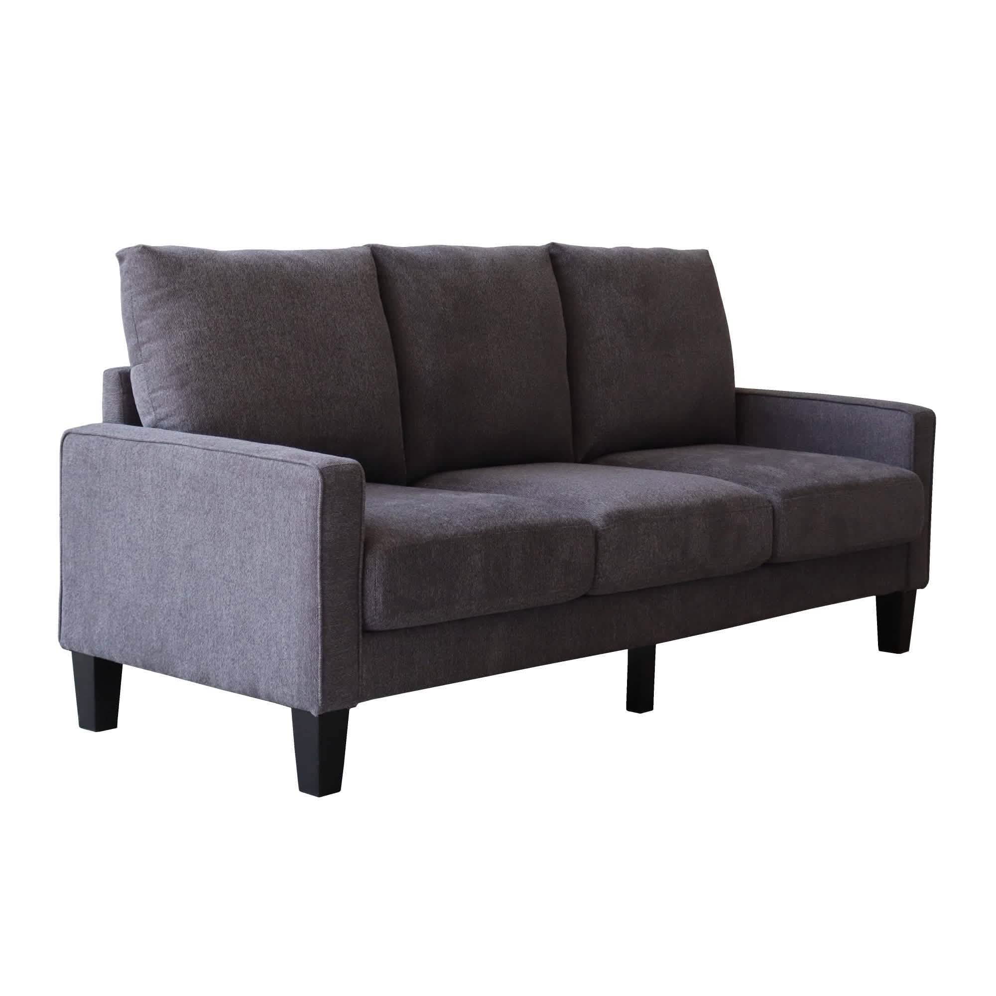 3-Seat Sofa for Living Room-Modern Fabric Sofa Couch with Storage