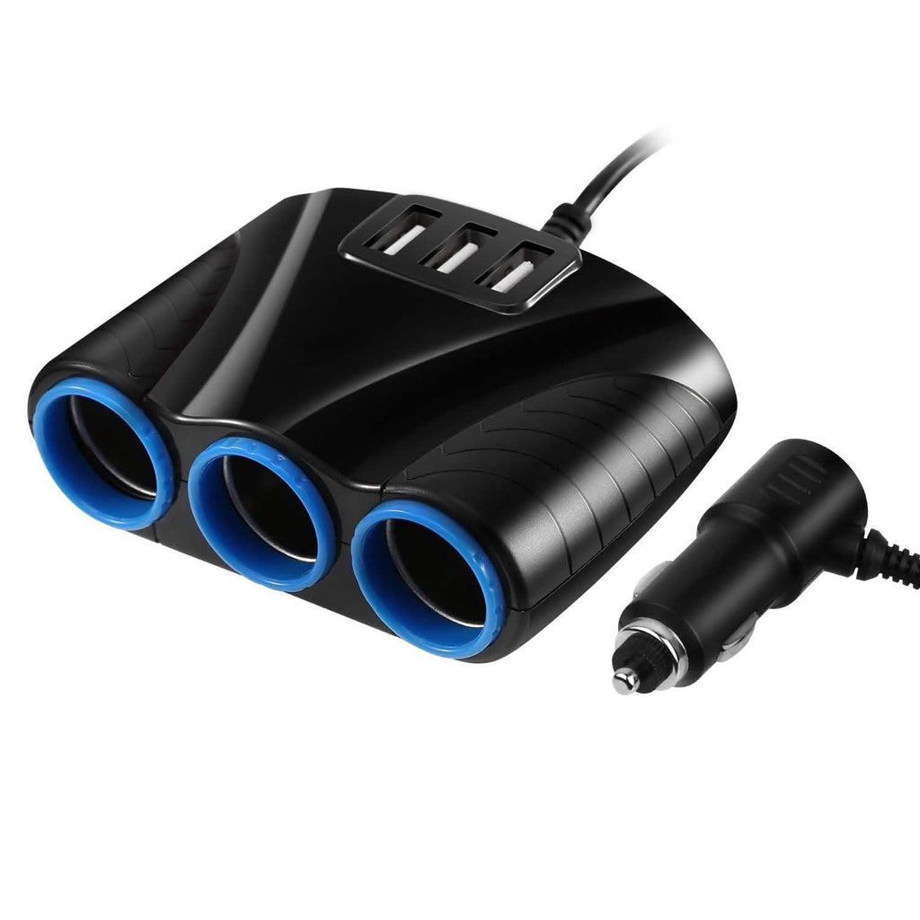 3-Socket Car Cigarette Lighter Splitter