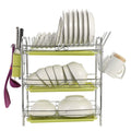 3 Tier Dish Drying Rack Drainer Kitchen Storage Board Cutlery Cup Shelf