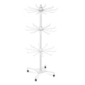 3-Tier Metal Jewelry Rack 30-Hook Necklaces Bracelets Display Stand