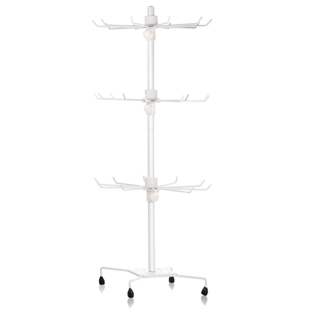 3-Tier Metal Jewelry Rack 30-Hook Necklaces Bracelets Display Stand