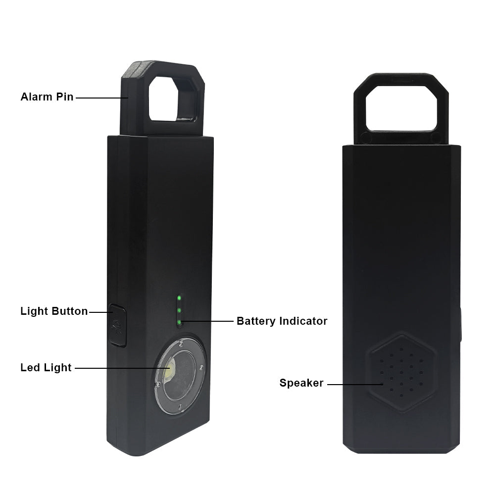 Anti Spier Self-Defense Security Alarm With Motion Sensor & LED
