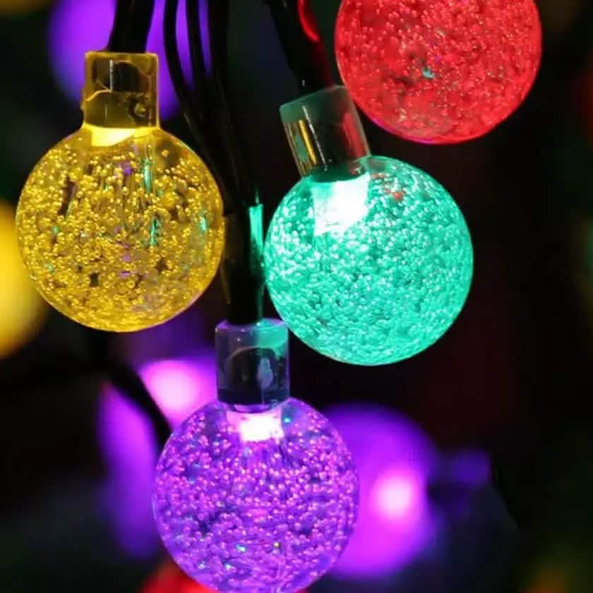 30 LED Solar String Ball Lights Outdoor Waterproof  Garden Decor