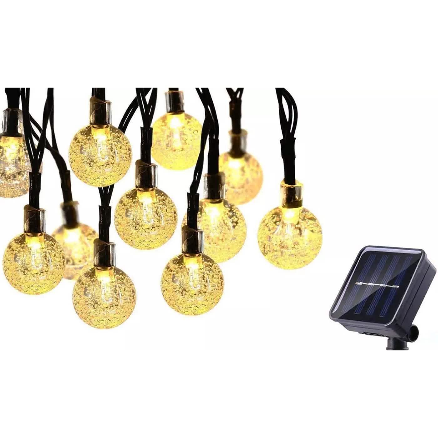 30 LED Solar String Ball Lights Outdoor Waterproof  Garden Decor