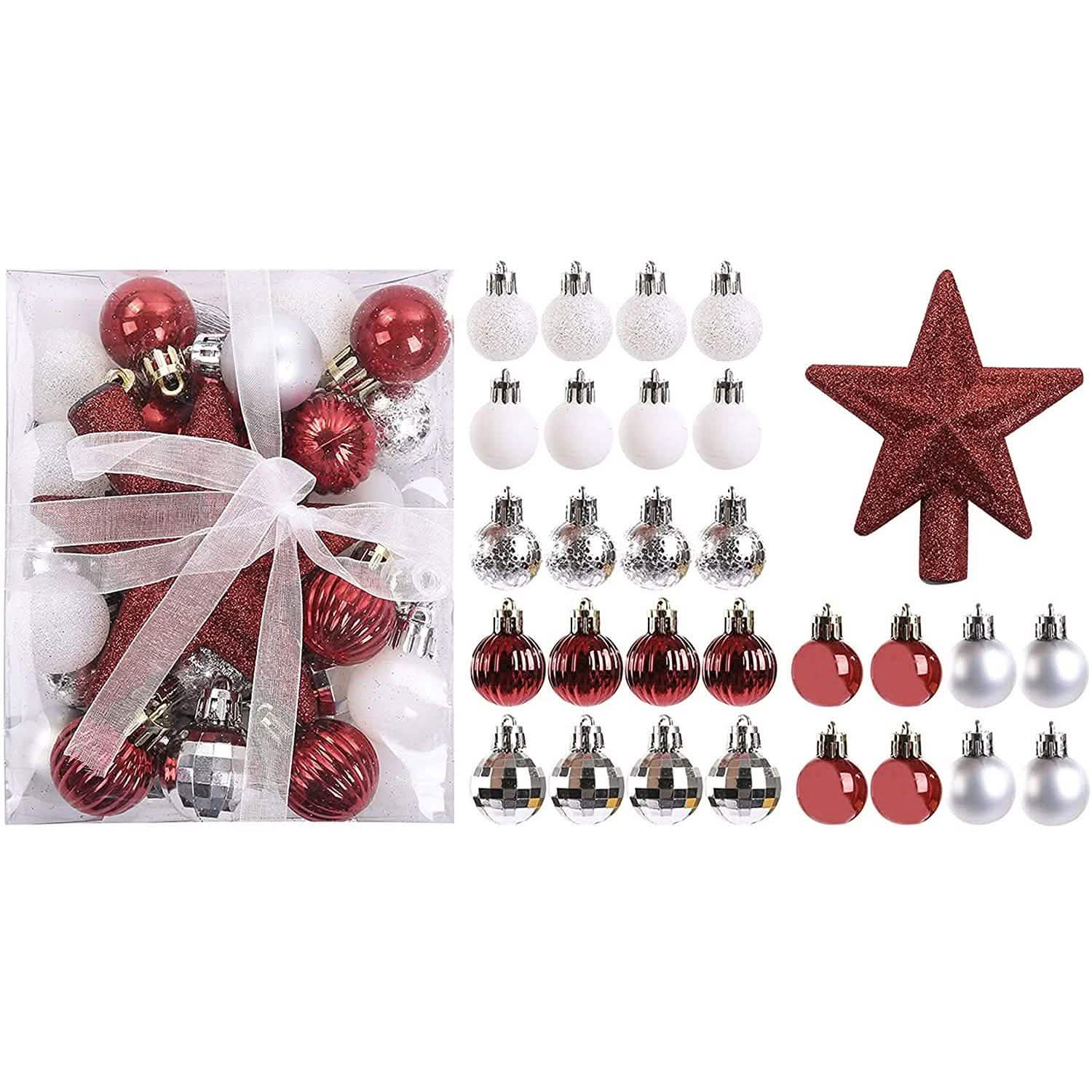 30-Piece: Christmas Balls Ornaments for Xmas Tree