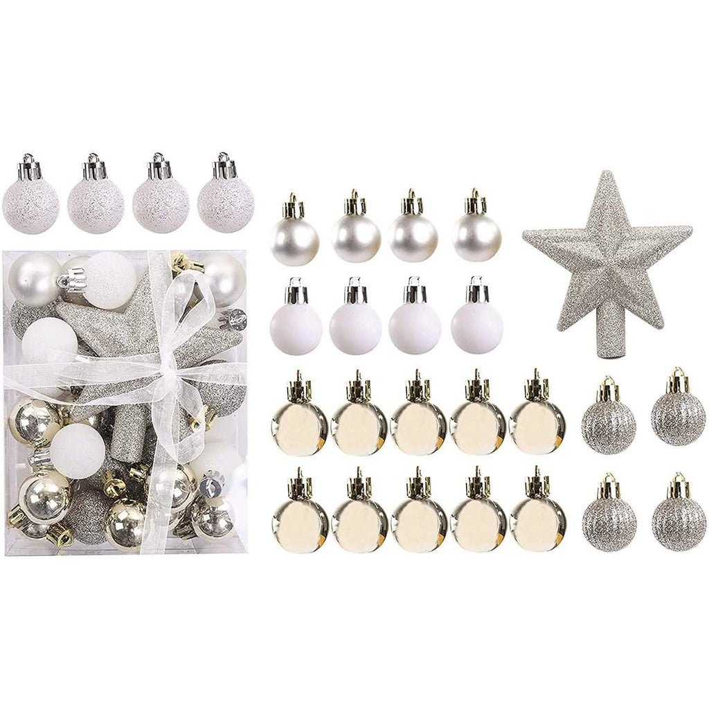 30-Piece: Christmas Balls Ornaments for Xmas Tree