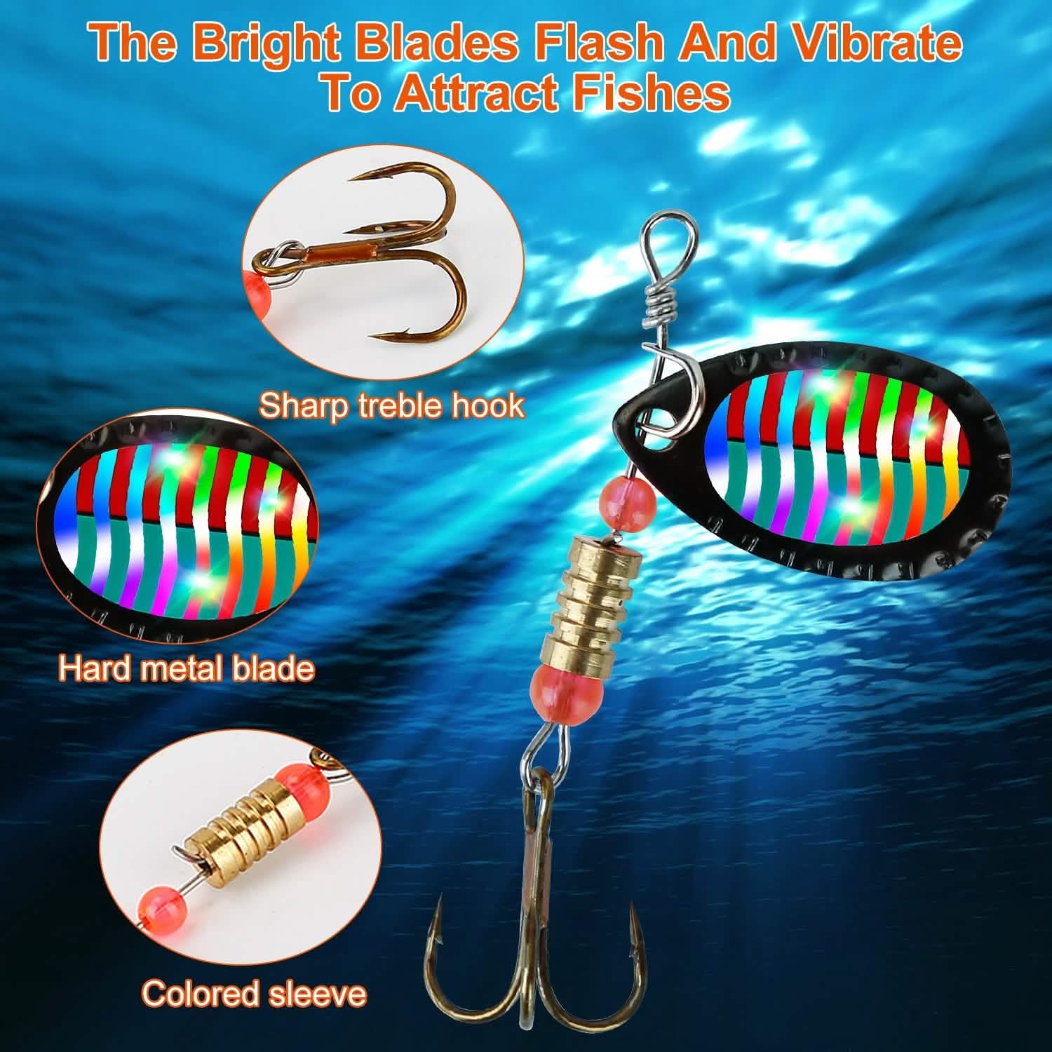 30-Piece: Fishing Metal Spoon Lures Kit