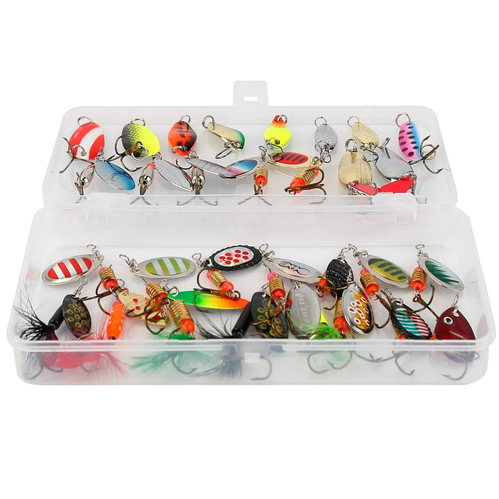 30-Piece: Fishing Metal Spoon Lures Kit