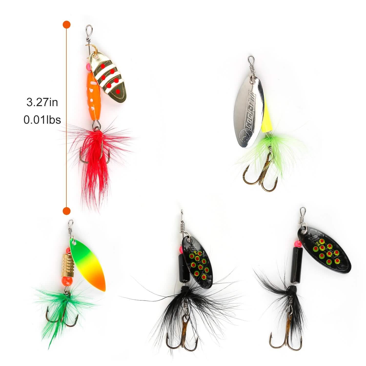 30-Piece: Fishing Metal Spoon Lures Kit