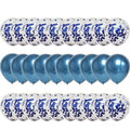 30-Pieces: Colorful Paper Latex Balloon Party Supplies
