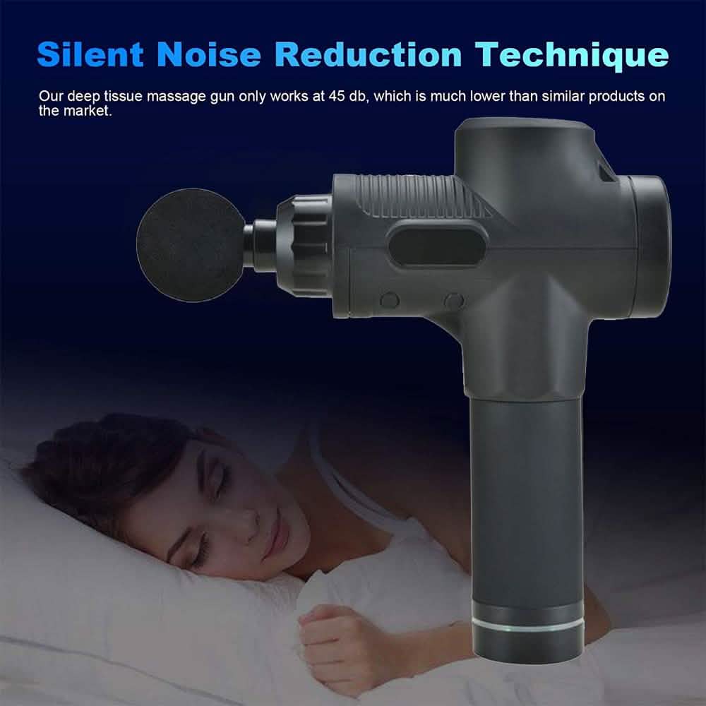 30 Speed Deep Tissue  Ultra-Quiet Muscle Massage Gun with 7 Heads
