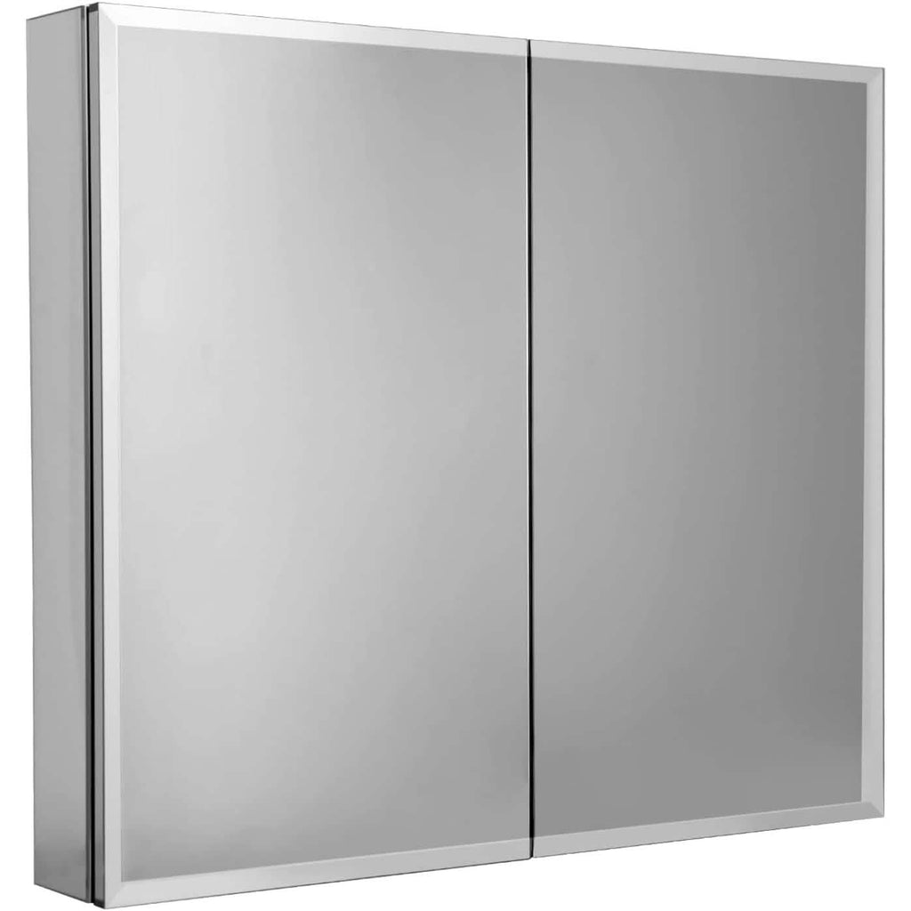 30" W X 26" H Aluminum Bathroom Mirror Medicine Cabinet with Dual Mirrors